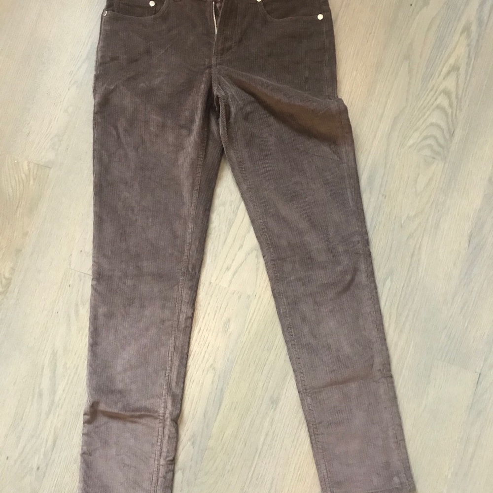 Loro Piana brown straight leg Corduroy jeans.